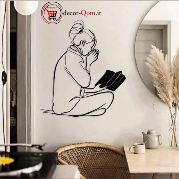 استیکر دیواری دختره قهوهر