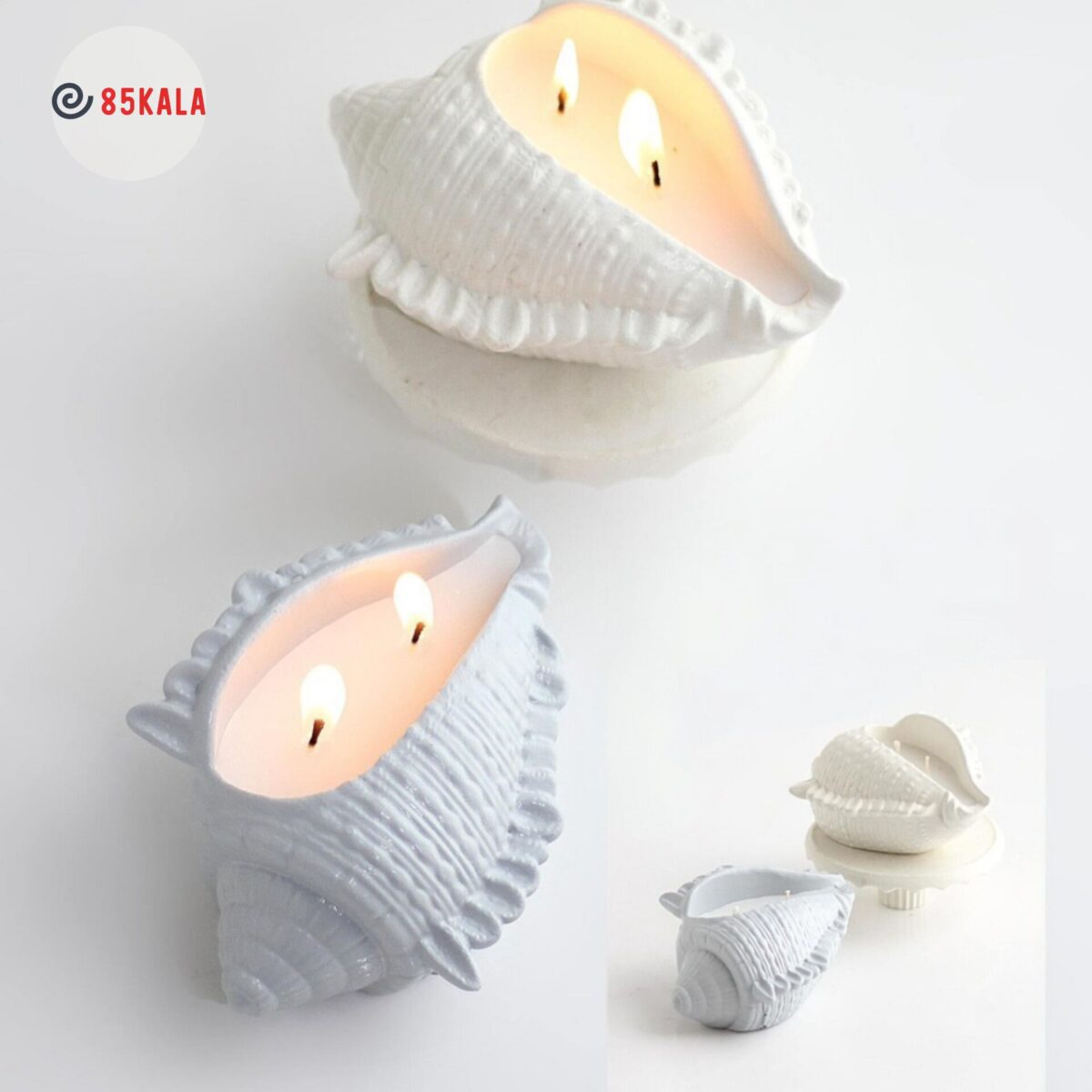 گیفت شمع سنگی گوش ماهی گیفت شمع سنگی گوش ماهی