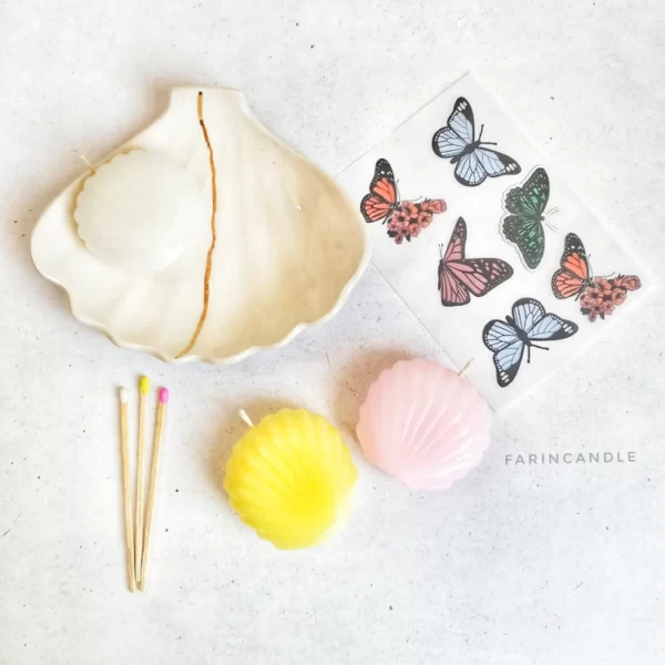 شمع گیاهی صدف