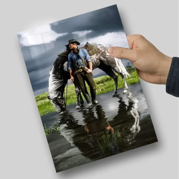 متال پوستر ارتور و اسب