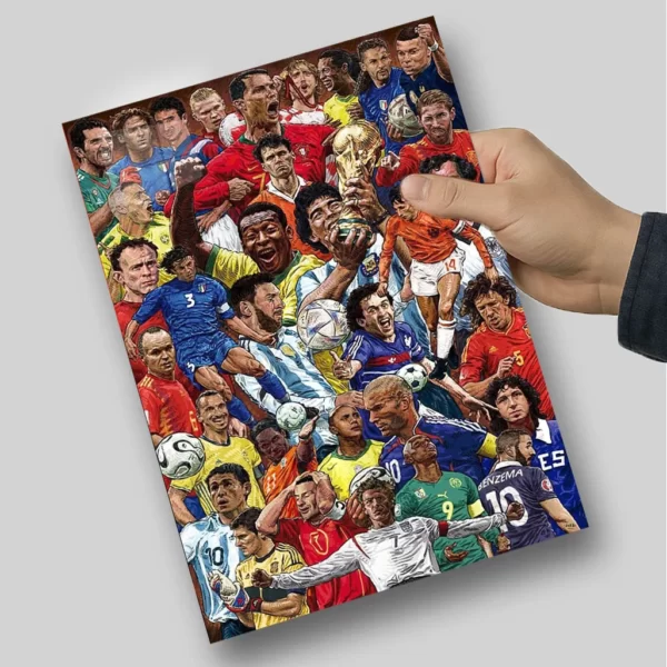 متال پوستر بازیکنان فوتبال