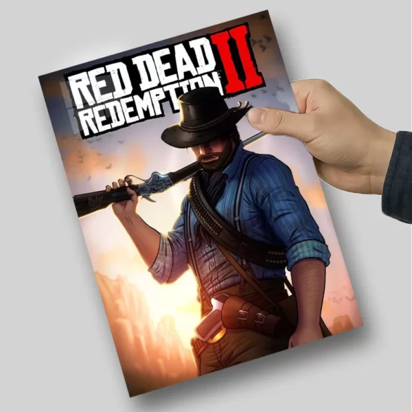 متال پوستر آرتور با اصلحه