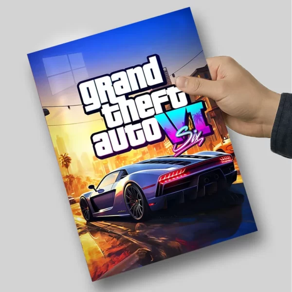 متال پوستر ماشین وی ای