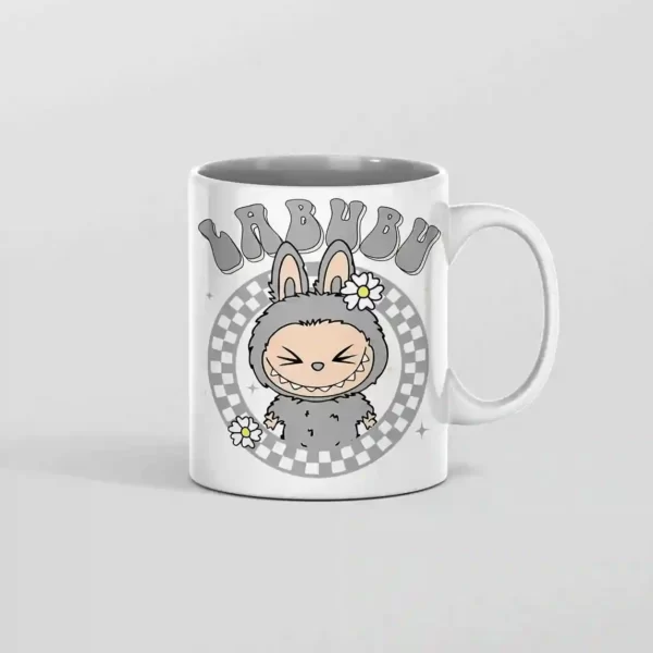 ماگ labubu خاکستری