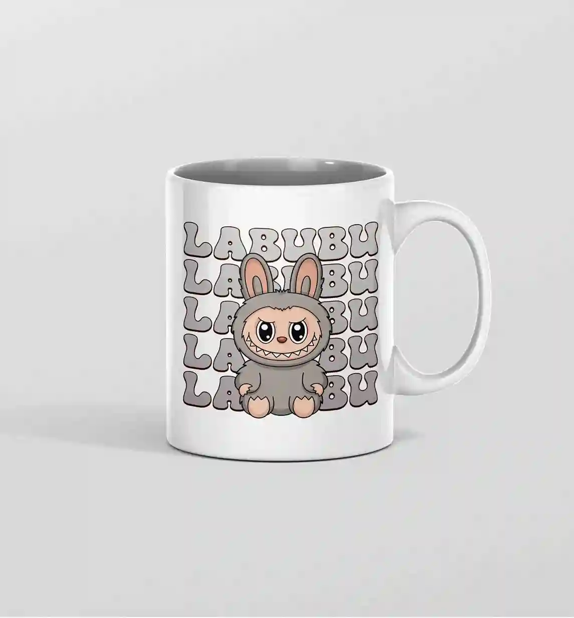 ماگ لبوبو خاکستری 01_13_23 ماگ لبوبو خاکستری