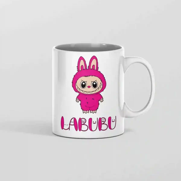 ماگ لبوبو صورتی