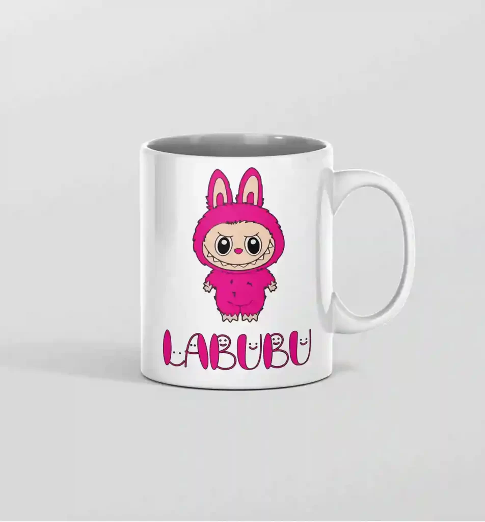 ماگ لبوبو صورتی