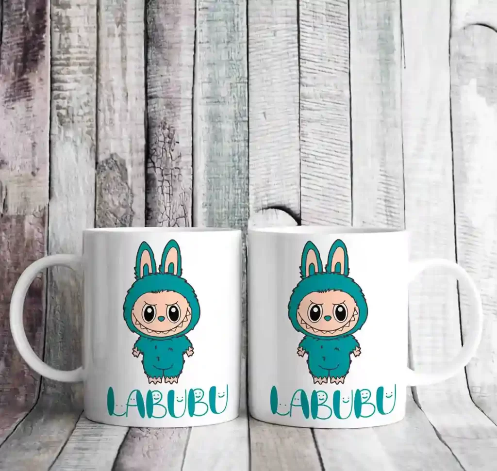 ماگ لبوبو فیروزه ای