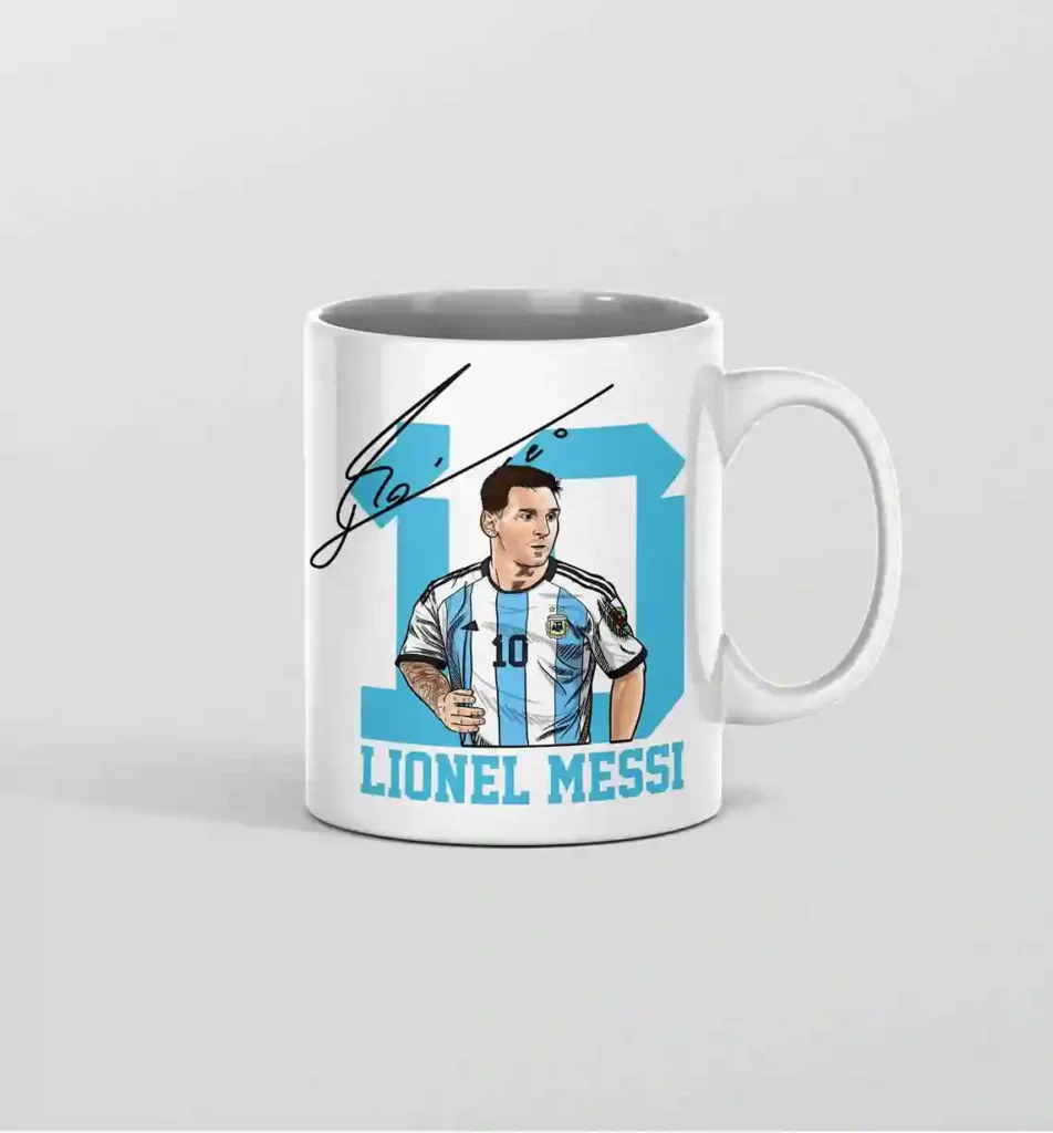 ماگ مسی با امضاع