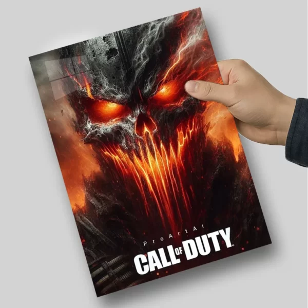 متال پوستر گوست آتش