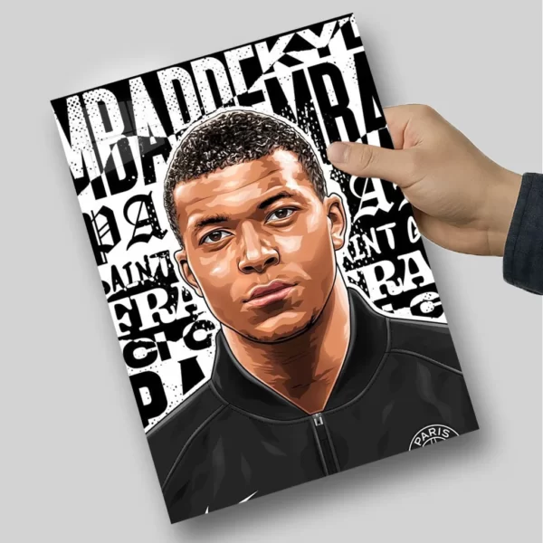 متال پوستر امباپه مینیمال