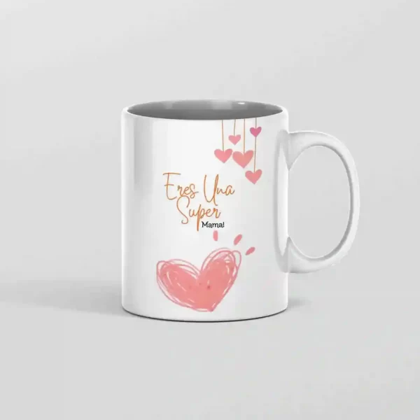 ماگ مادر تزیین قلب