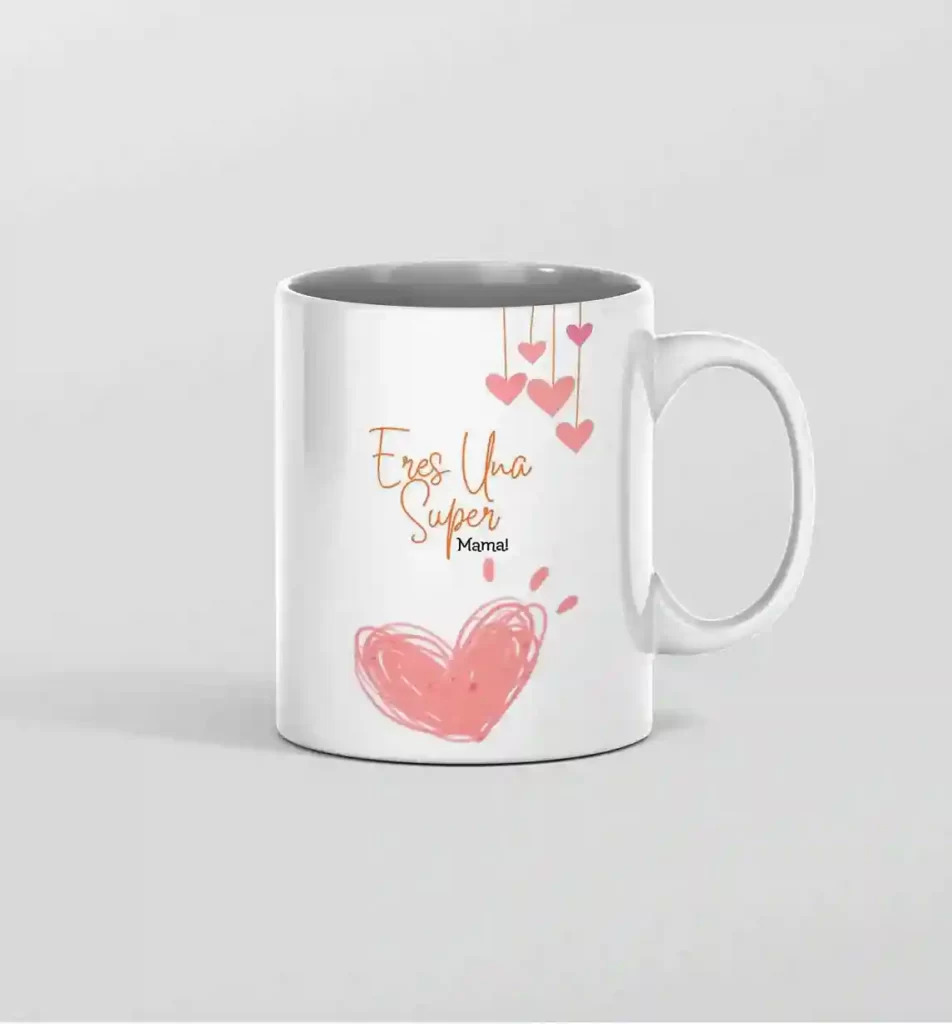 ماگ مادر تزیین قلب