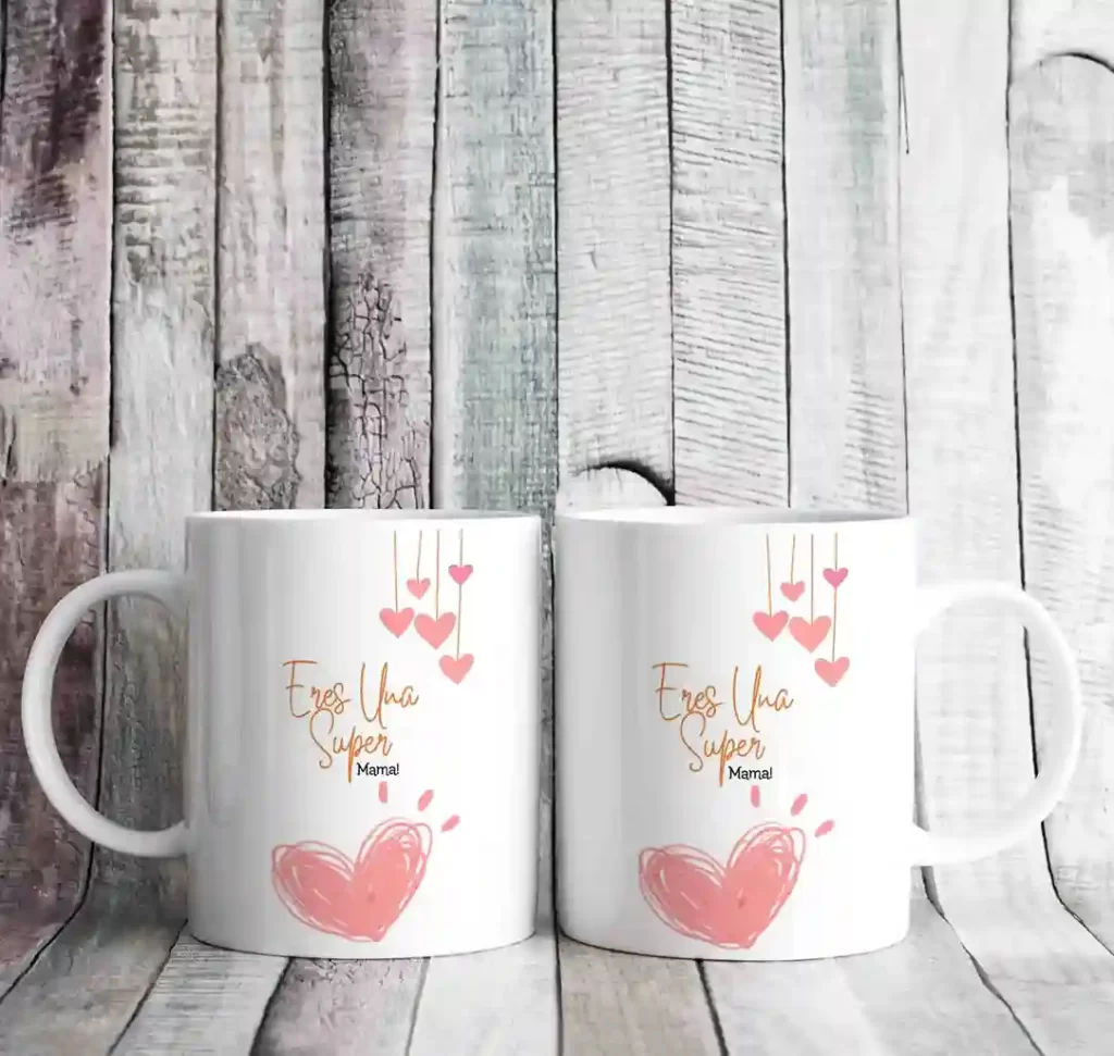 ماگ مادر تزیین قلب