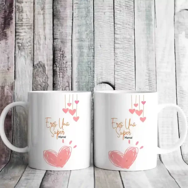 ماگ مادر تزیین قلب