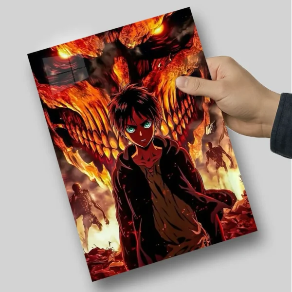 متال پوستر شخصیت اتک ان تایتان