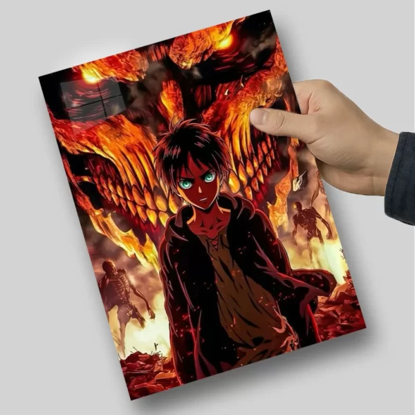 متال پوستر شخصیت اتک ان تایتان