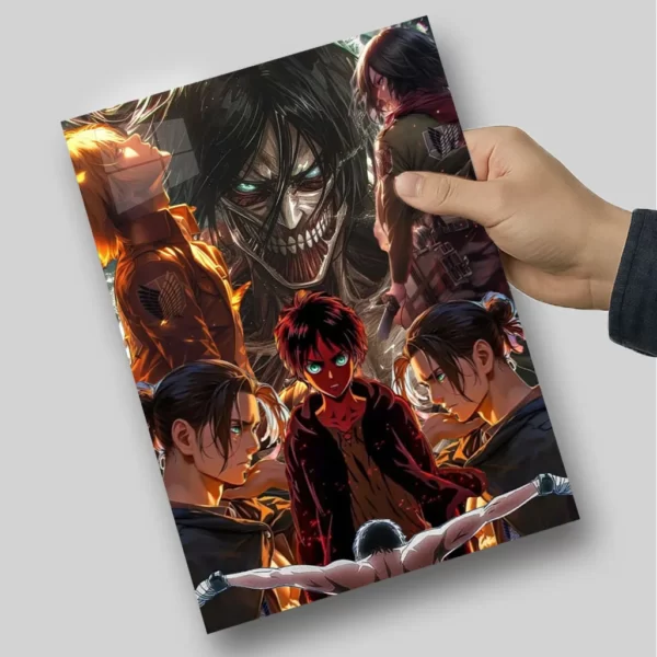 متال پوستر شخصیت های تایتان