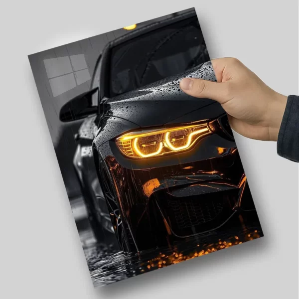 متال پوستر بی ام و مشکی