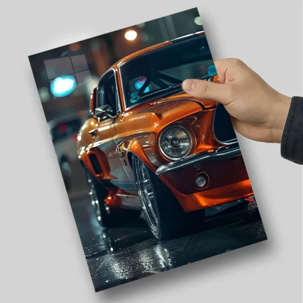 متال پوستر خودرو کلاسیک