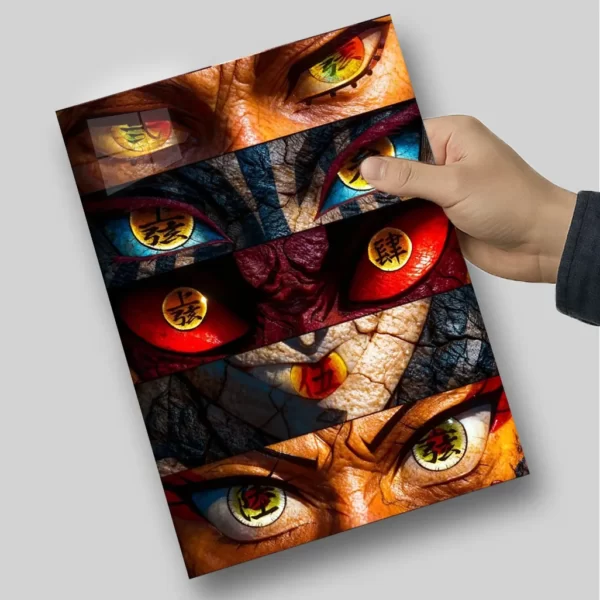 متال پوستر چشمان شخصیت دمون اسلیر