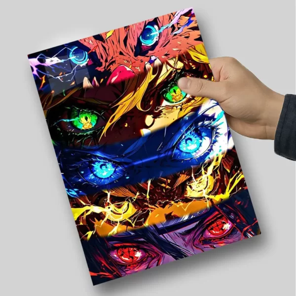 متال پوستر چشم شخصیت دمون اسلیر