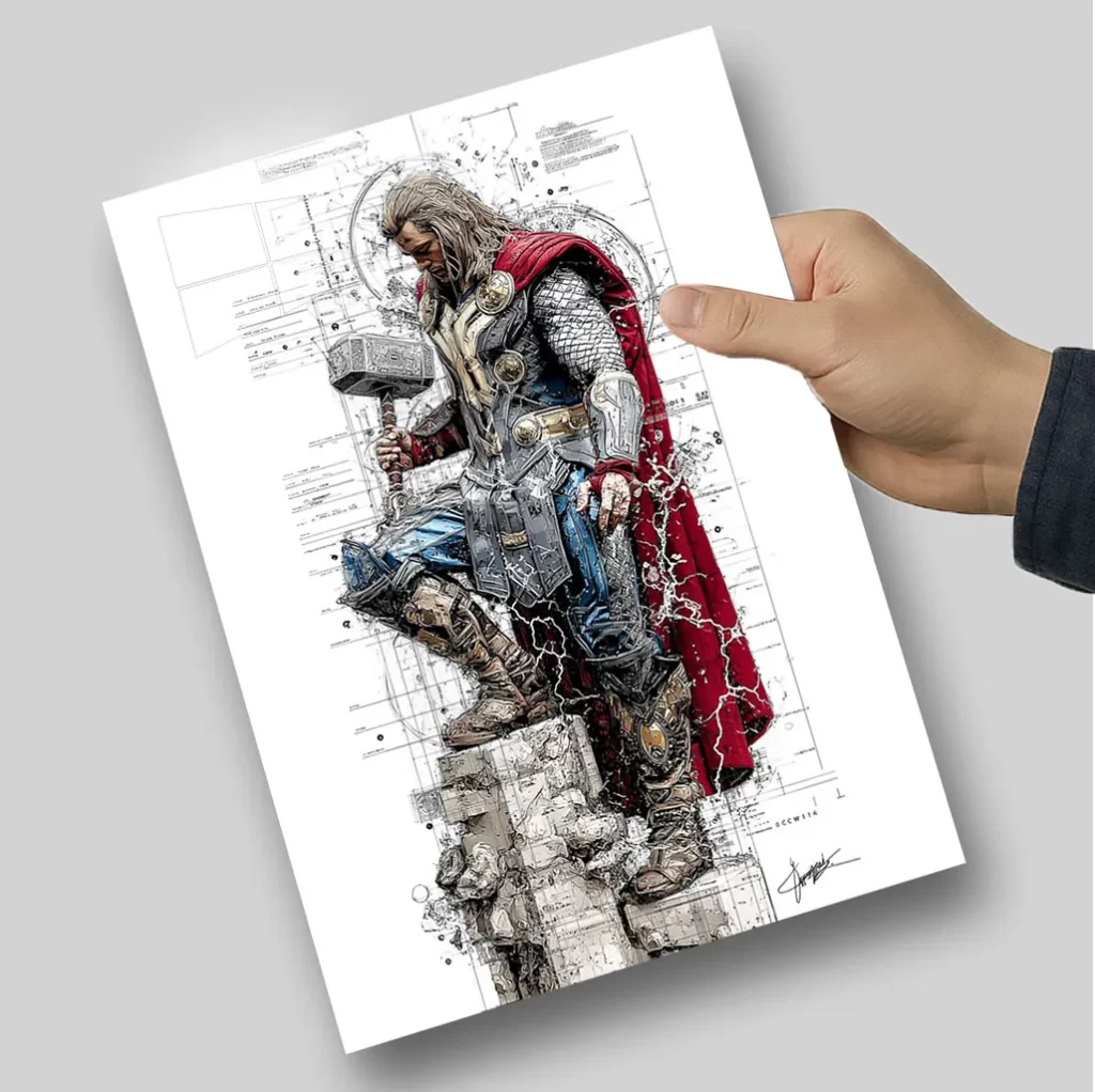 متال پوستر ثور در اعداد