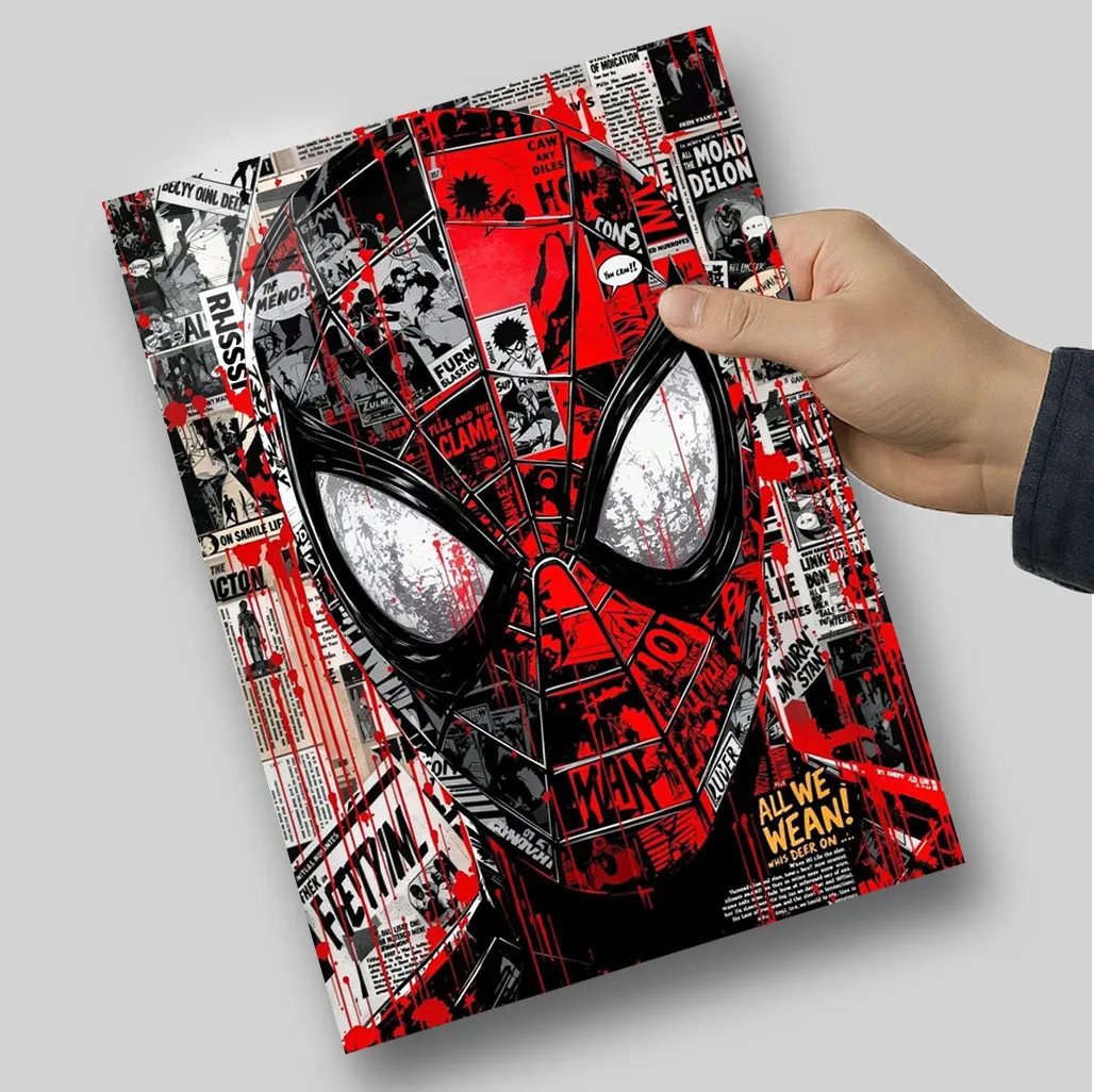 متال پوستر مرد عنکبوتی تمام فیس متال پوستر مرد عنکبوتی تمام فیس