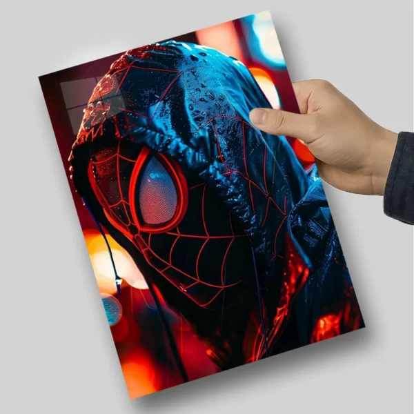 متال پوستر مرد عنکبوتی مشکی