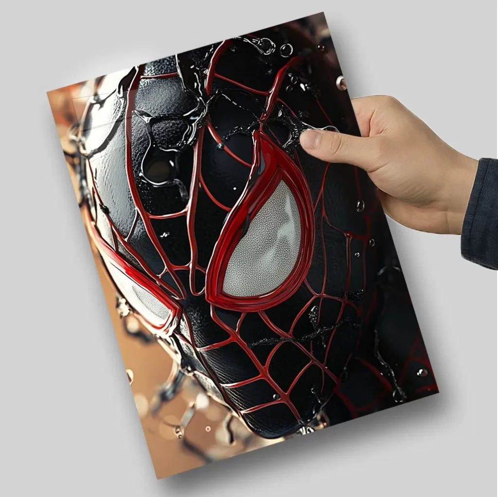 متال پوستر اسپایدر من مشکی