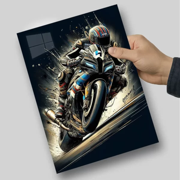 متال پوستر موتور مسابقه ای