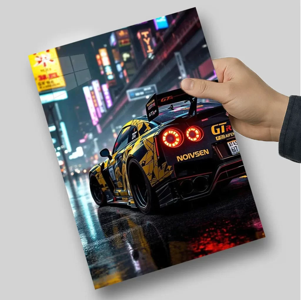 متال پوستر نیسان جی تی آر