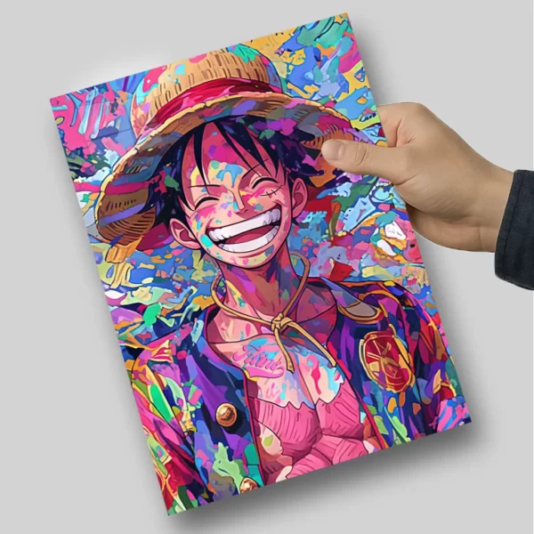 متال پوستر لوفی رنگی