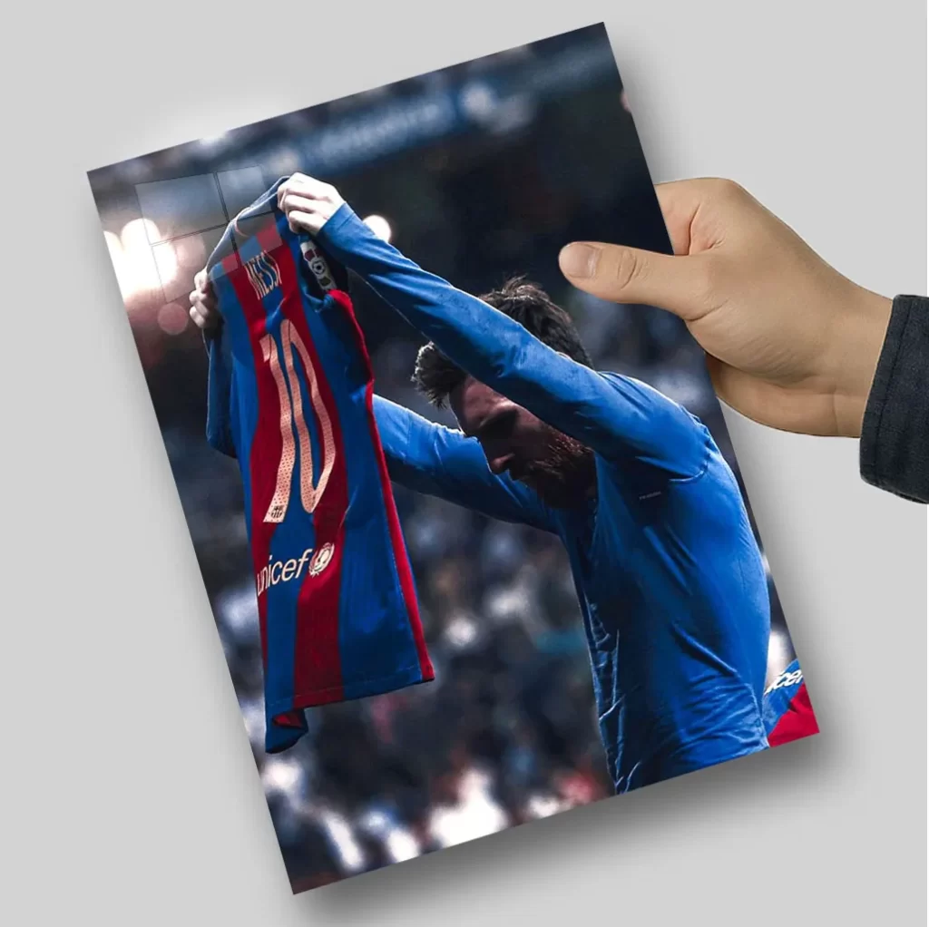 متال پوستر شادی گل معروف مسی