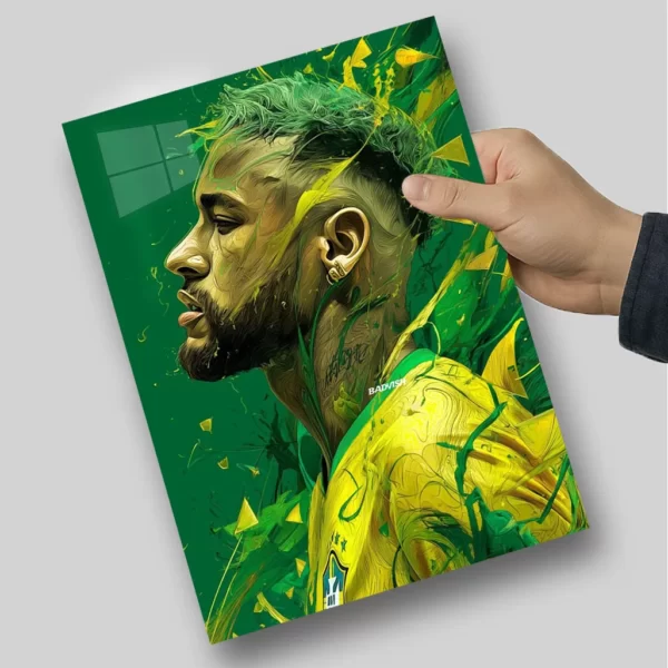 متال پوستر نیمار تم سبز