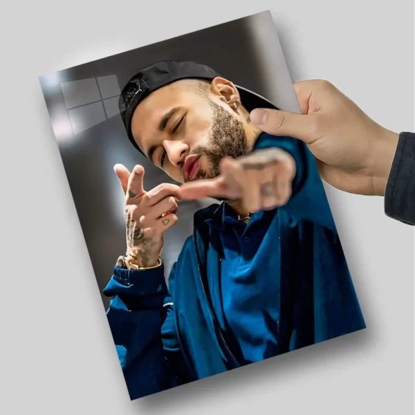 متال پوستر نیمار با ژست