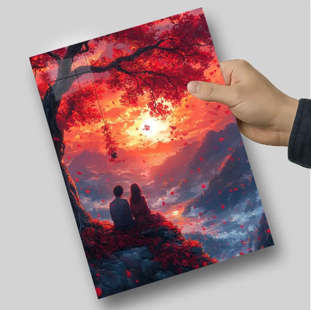 متال پوستر عاشقانه طلوع آفتاب