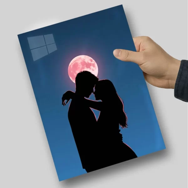 متال پوستر عاشقانه ماه کامل