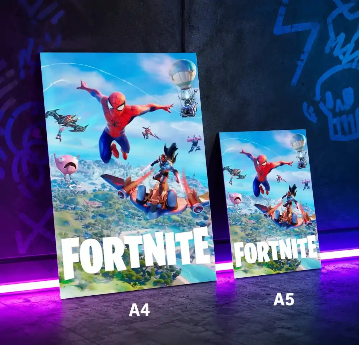 متال پوستر شخصیت های فورت نایت