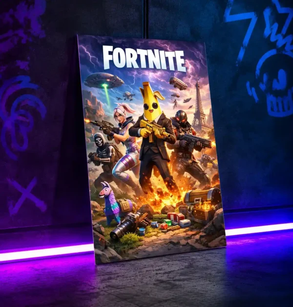متال پوستر فورتنایت