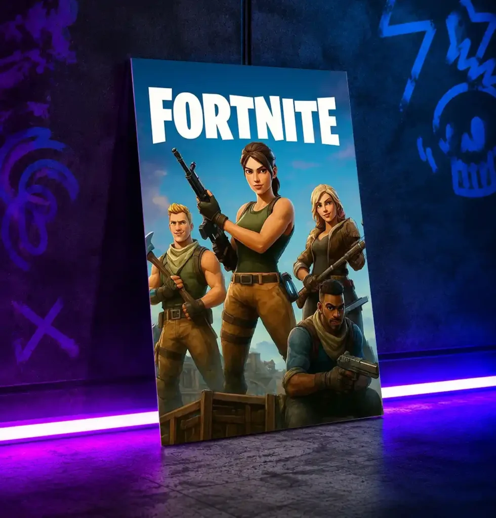 متال پوستر فورتنایت انیمیشنی